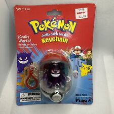 NOS New Sealed Vintage 1999 Nintendo Pokemon Gengar PokeBall Keychain #755-0 #94 picture