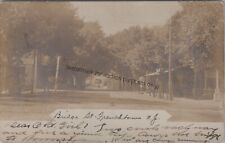 Frenchtown, NJ: RPPC Bridge Street - Vintage New Jersey Real Photo Postcard picture
