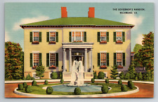 The Governor's Mansion Richmond Kentucky KY Day View Fountain Vintage Postcard picture