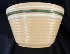 Vintage Watt Mixing Bowl 8 Inches Green & White Stripe - Pre-Owned picture