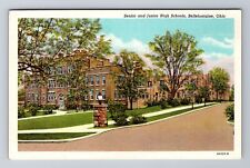 Bellefontaine OH-Ohio, Senior & Junior High Schools, Antique Vintage Postcard picture