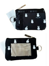 New Miffy Rabbit Lesportsac Black Wht Wallet Clear ID Coin Case Clip Purse Pouch picture