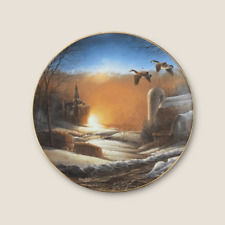 Vintage 90s Terry Redlin Evening Prayer Plate picture