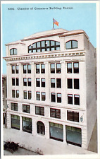 Chamber of Commerce Building, Denver, Colorado - w/b Postcard c1920s - Bicycles picture