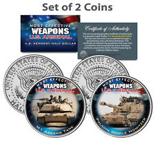 U.S. WEAPONS ARSENAL TANKS JFK Kennedy Half Dollars U.S. 2-Coin Set picture