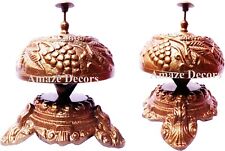 Antique Handcrafted Service Desk Bell Ornate Call Ringer School Office Bell picture