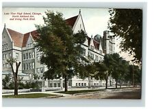 1907-15 Postcard Lake View High School Chicago N. Ashland & Irving Park Blvd picture
