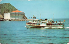 Santa Catalina Island CA Glass Bottom Boat California c1955 Postcard G24 picture