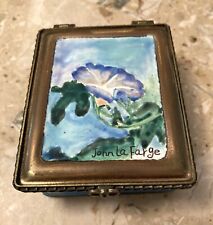Vintage MCM Handmade Kelvin Chen Enamel Trinket Box With Compartments picture