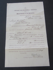 1905 Dept. Interior - MINERAL SURVEY Document - Meadow Creek Mining Dist MONTANA picture