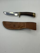 Vintage BROWNING Fixed Blade Knife Model 40181 With Sheath Sportsman Hunting USA picture