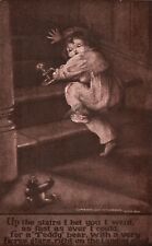 Vintage Postcard 1910's Up The Stairs I Bet You I Went As Fast As Ever I Could picture