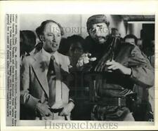 1976 Press Photo Prime Ministers Pierre Trudeau & Fidel Castro in Havana, Cuba picture
