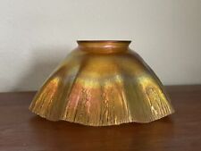 L.C.T. TIFFANY STUDIOS IRIDESCENT, FAVRILE ART GLASS CANDLE LAMP SHADE picture