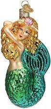 Old World Christmas Ornaments Seashell Mermaid Glass Blown Ornaments for picture