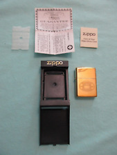 Vintage Solid Brass Zippo XIII Lighter * Niagara Falls * Unfired/w Case/Papers picture