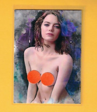 EMMA STONE  2023  SKETCH ART BY A. TENORE  (CENSORED)  #d 2/2 picture