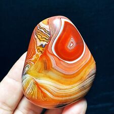 TOP 115G Natural Polished Silk Banded Agate Lace Agate Crystal Madagascar  L1082 picture