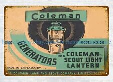 Coleman generators scout light lantern metal tin sign house decoration items picture