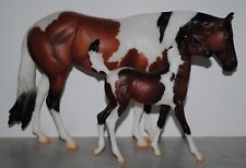 Breyer~Breyerfest 2022~Elbe and Spree ~Pinto Quarter Horse Mare & Foal~LT 2200 picture