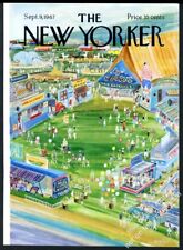 New Yorker magazine framing cover September 9 1967 circus tent midway picture