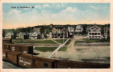 Rockwood Me. Railway & Town View Vintage Postcard picture