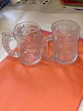 Batman Forever & ROBIN McDonalds Mugs 1995 Cup Drinking Frost Glass DC Comics picture