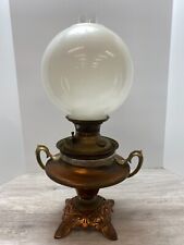 Vintage Antique Bradley & Hubbard ornate Lamp Oil Kerosene B & H parts repair picture