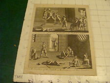 Original Engraving:1700's or 1800's - TORMENTS & DUNGEON in Dutch Amboyna picture