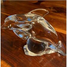 Mikasa Rare Vintage Crystal Classic Friends Dolphin Collectors Item picture