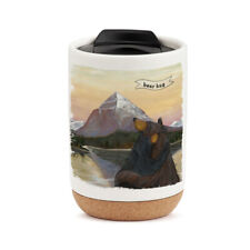 Jeff Fleming Bearfoots Sunset Bears Stoneware Tumbler with Lid picture