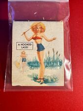 MATCHBOOK - PIN-UP - HOOKED LASS - STATE ROAD - UPPER DARBY, PA - UNSTRUCK picture