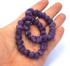 2 Pcs Best Quality purple Colour Corundum Bracelets,Corundum Stone picture