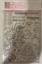 CLEARLY BESOTTED “Trimming The Tree” CLEAR STAMP 4x6” picture