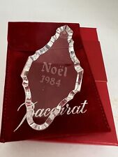 Baccarat Annual Ornament 1984 Crystal Noel snowflake Bauble 3