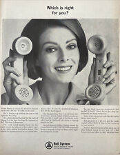 1966, vintage bell telephone system print ad.  Which Is Right For You? picture