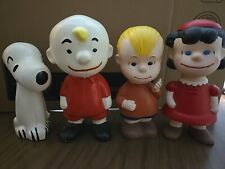 Vintage 1967 Charlie Brown Hand Painted Characters Lot picture