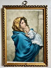 Vintage Madonna of the Streets Roberto Feruzzi Print Gold 5.5x7.5 Wooden Frame picture