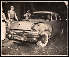 CUBA CUBAN CAR CRASH HAVANA MERCURY AUTOMOBILIA 1953 VINTAGE PHOTO 400 picture