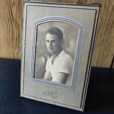 Vintage Young Gentleman in Folding Frame - 1940s or 1930s - GREAT COND picture