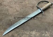 Custom Made Hand Forged 5160 Spring steel Civil war D-guard Bowie Replica picture