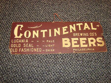Circa 1900 Continental Brewing Sign, Philadelphia, Pennsylvania picture