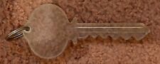 Vintage Large Plastic Clear Key Shaped Keychain FOB picture