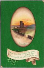 1912 ST. PATRICK'S DAY Postcard INNISFAIL Castle View / Artist-Signed CLAPSADDLE picture