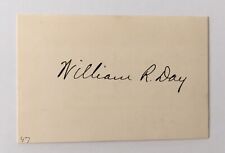 William R. Day Signed Autographed 2.5 X 3.5 Card Full JSA Letter Supreme Court picture