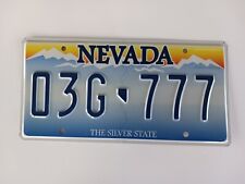 2008 Nevada NV License Plate 03G 777 ✅️ picture