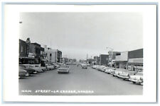 c1960's Main Street La Crosse Kansas KS Vintage Unposted RPPC Photo Postcard picture