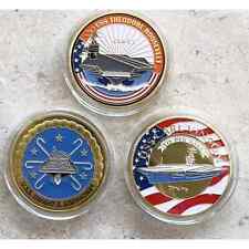 3 Pcs US NAVY USS Dwight D. Eisenhower 69, CVN-70, CVN-71 Challenge Coin picture