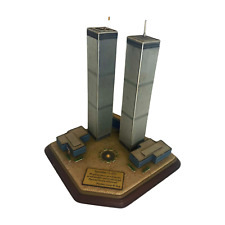 Danbury Mint 9/11 World Trade Center WTC Twin Towers Commemorative Statue Model picture