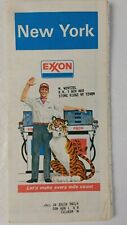 Vintage 1980 Exxon Road Map New York State 34X24 Inches #16303 picture